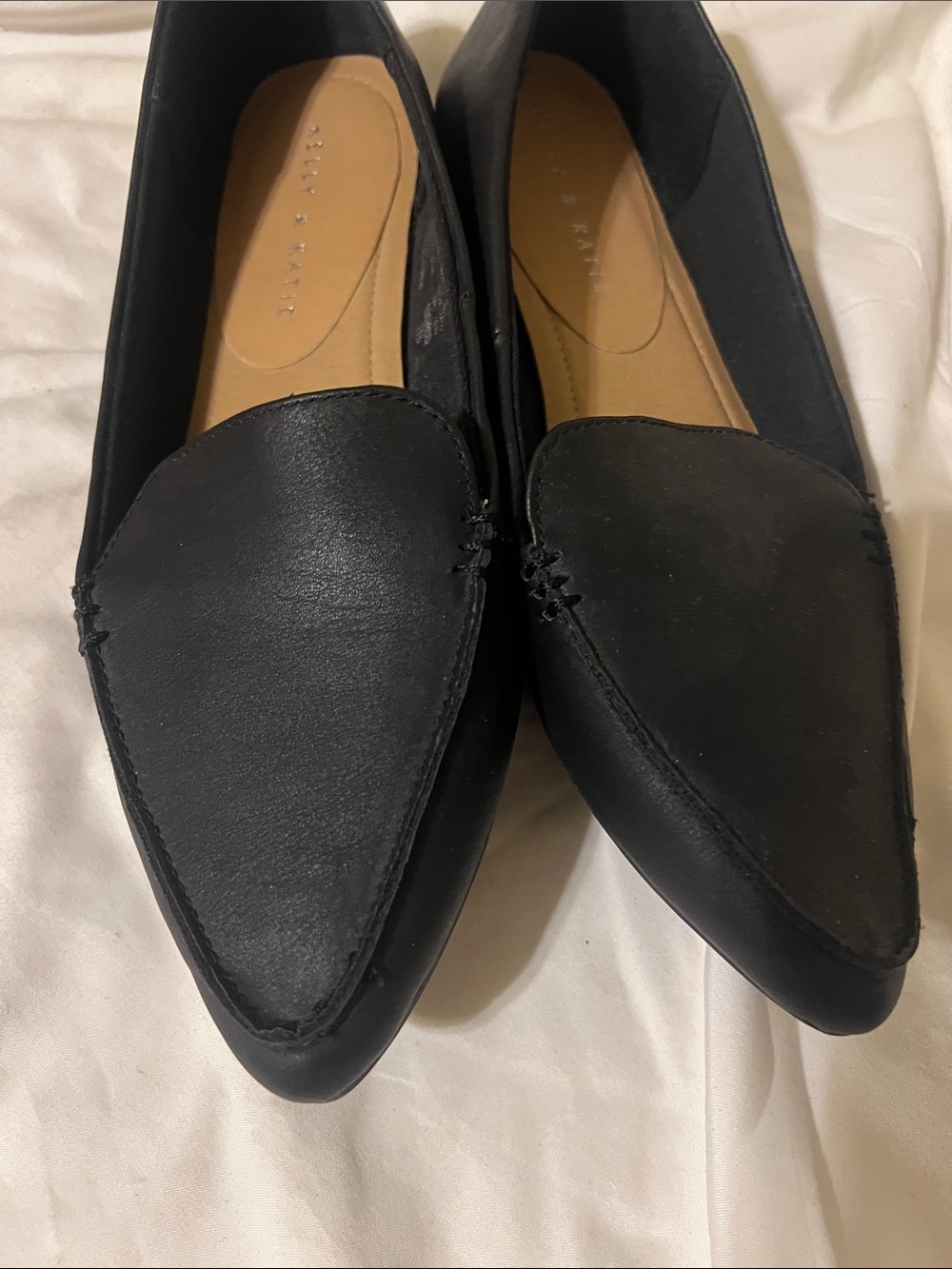 Kelly & Katie Black Pointed Toe Slip-On Flats - Picture 5 of 5